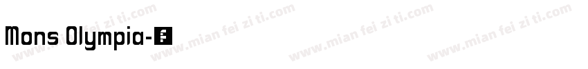 Mons Olympia字体转换